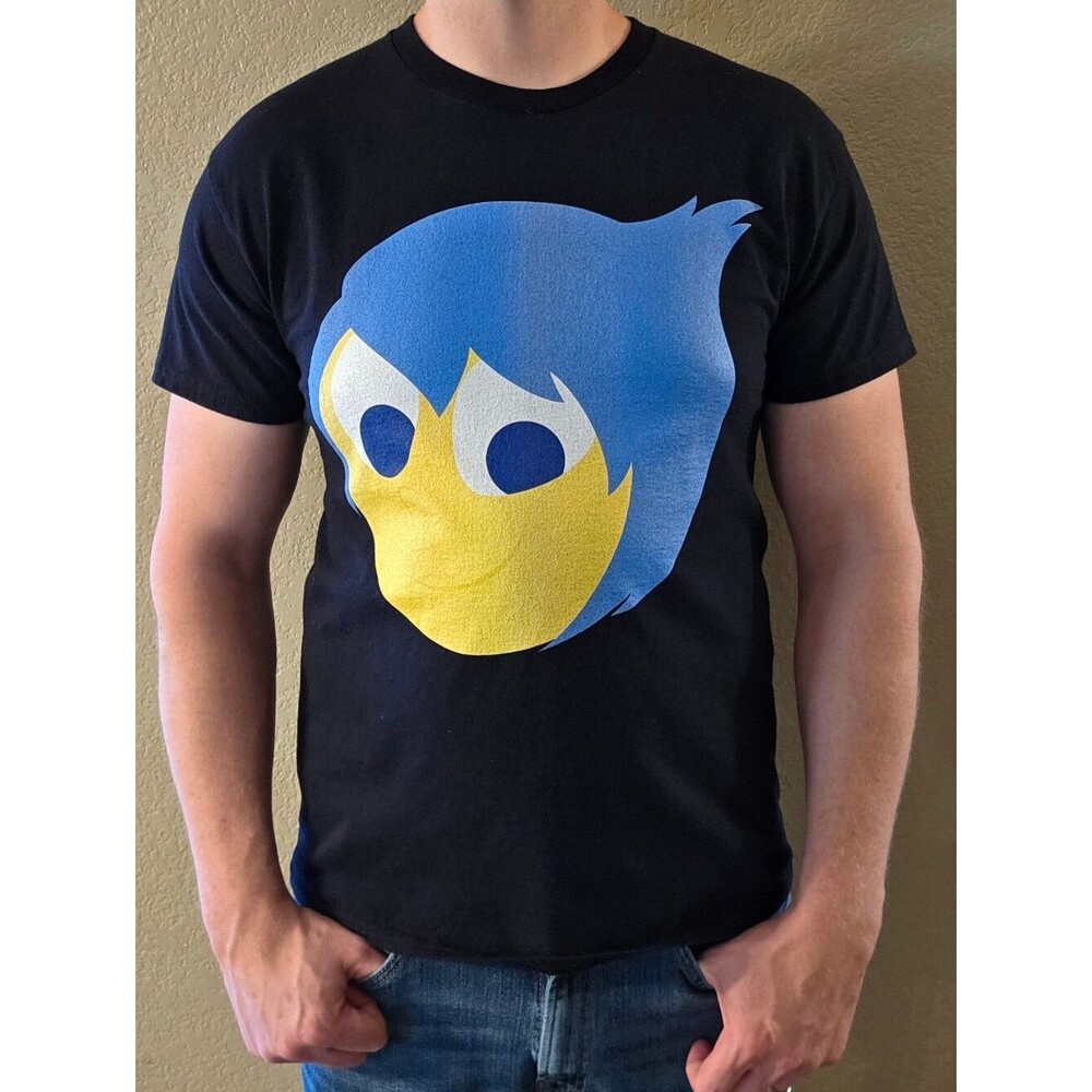 Gildan Unisex Large Disney Pixar "Joy" Inside Out Black Graphic Short Sleeve Tee - Picture 2 of 5